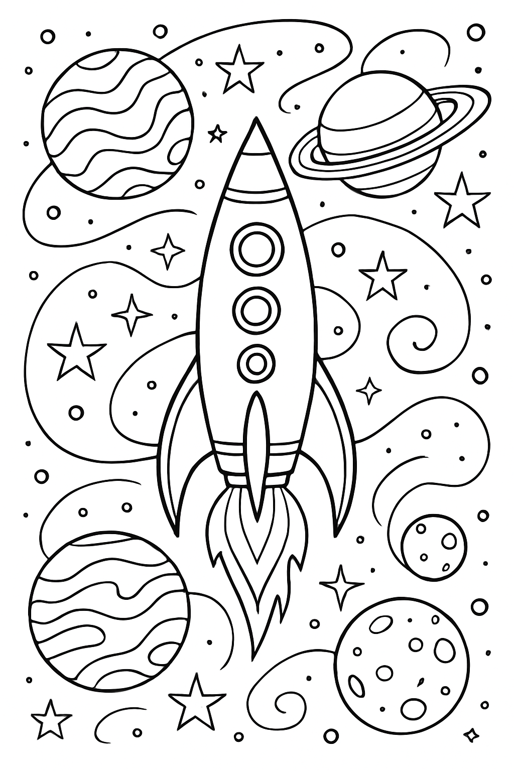 Free Space coloring page