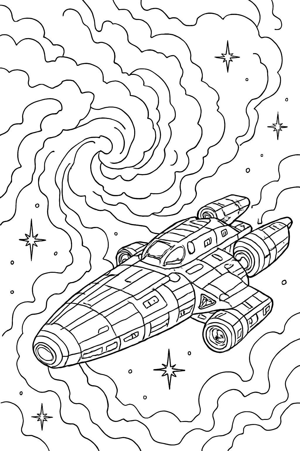 Free Space coloring page