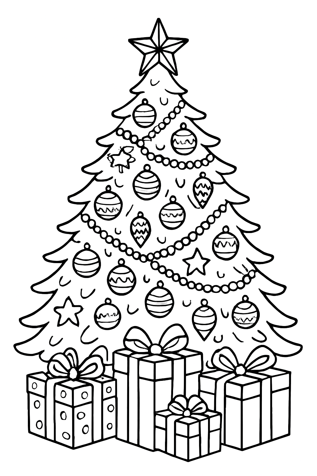Free Christmas coloring page