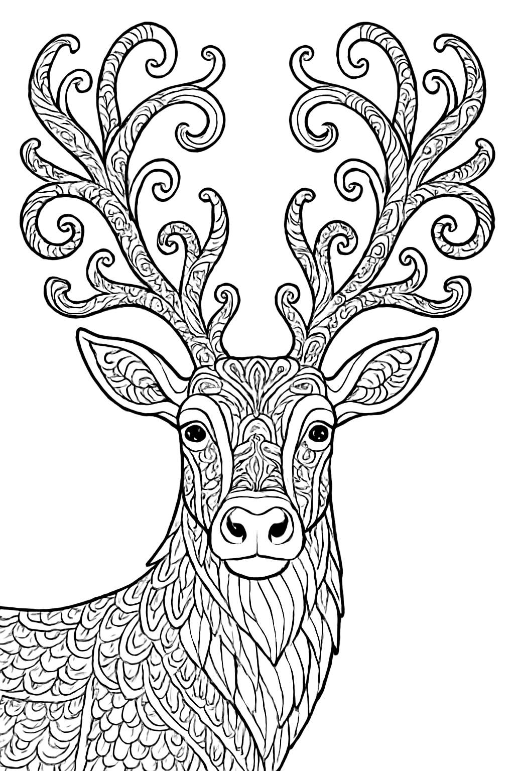 Free Christmas coloring page