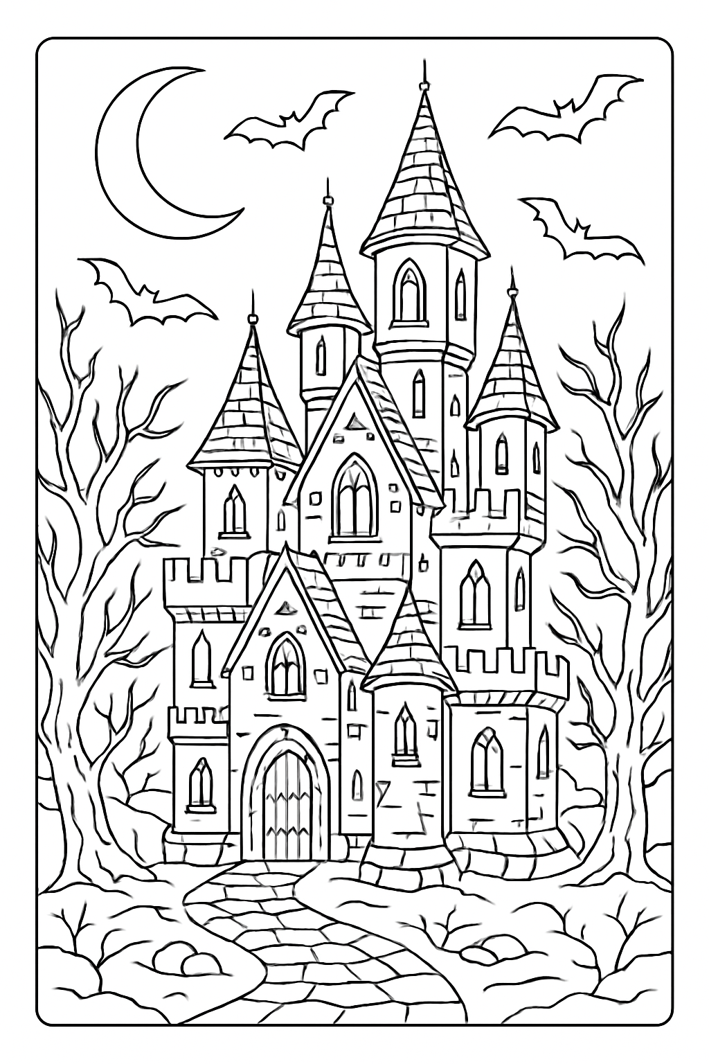 Free Gothic coloring page