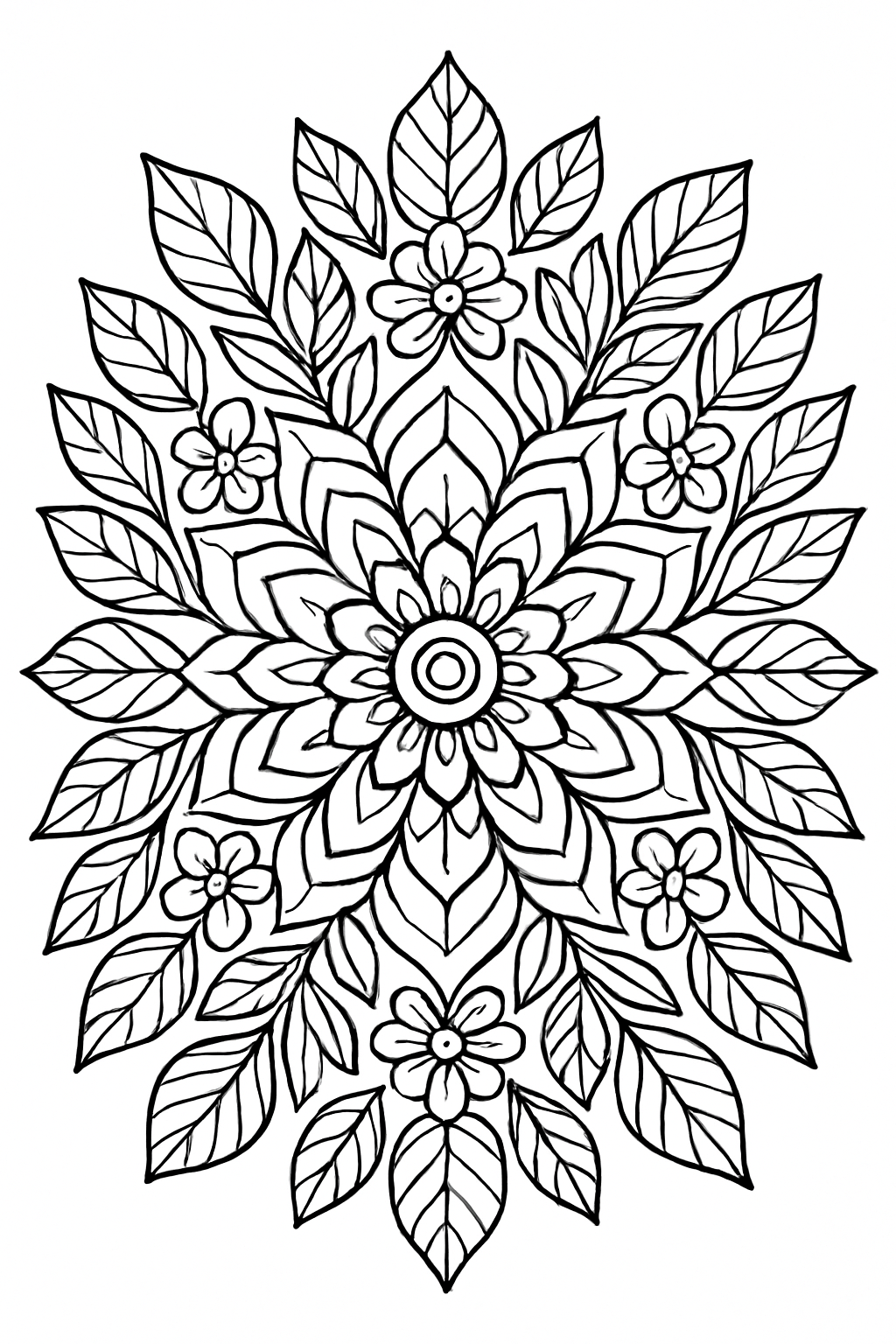Free printable easy mandala coloring pages pdf