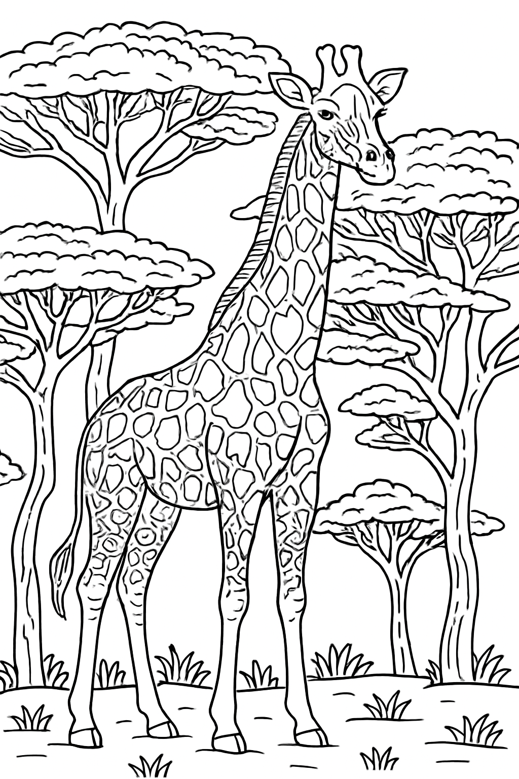 Free Safari Animal coloring page