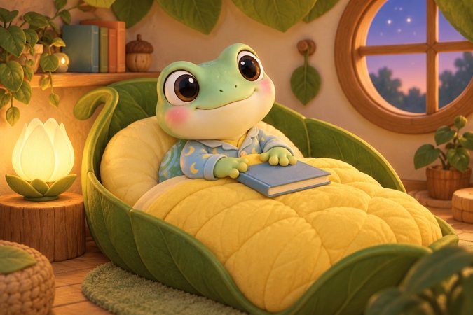 Step by Step (Bedtime Routine Song) scene from Tumblelight Garden