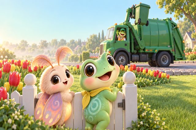 Garbage Truck: Clunk and Crunch! scene from Tumblelight Garden