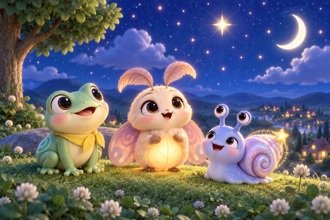 Twinkle Twinkle Little Star scene from Tumblelight Garden